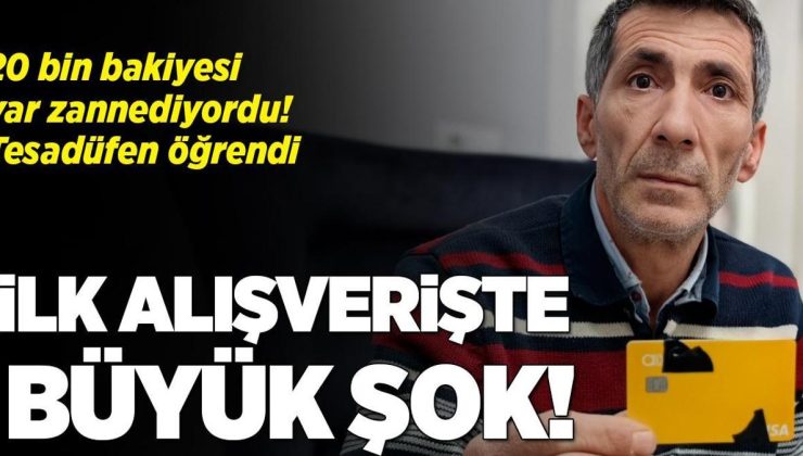 20 bin liralık bakiyesi var zannediyordu! Kartını ilk kez kullandı, şaşkına döndü