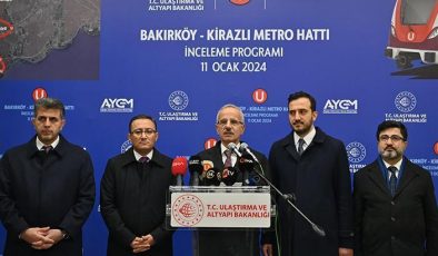 Bakan Uraloğlu açıkladı: Bakırköy-Kirazlı Metro Hattı’nda geri sayım