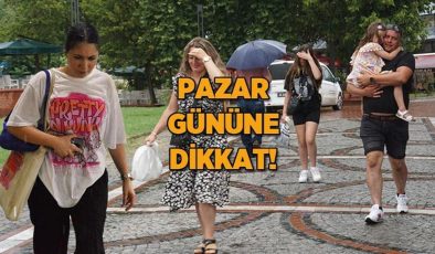 Meteoroloji hava durumu raporunu paylaştı: Pazar gününe dikkat! Havalar değişecek