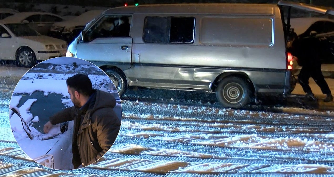 İstanbul’da en çok kar o ilçeye yağdı: Araçlar yolda kaldı