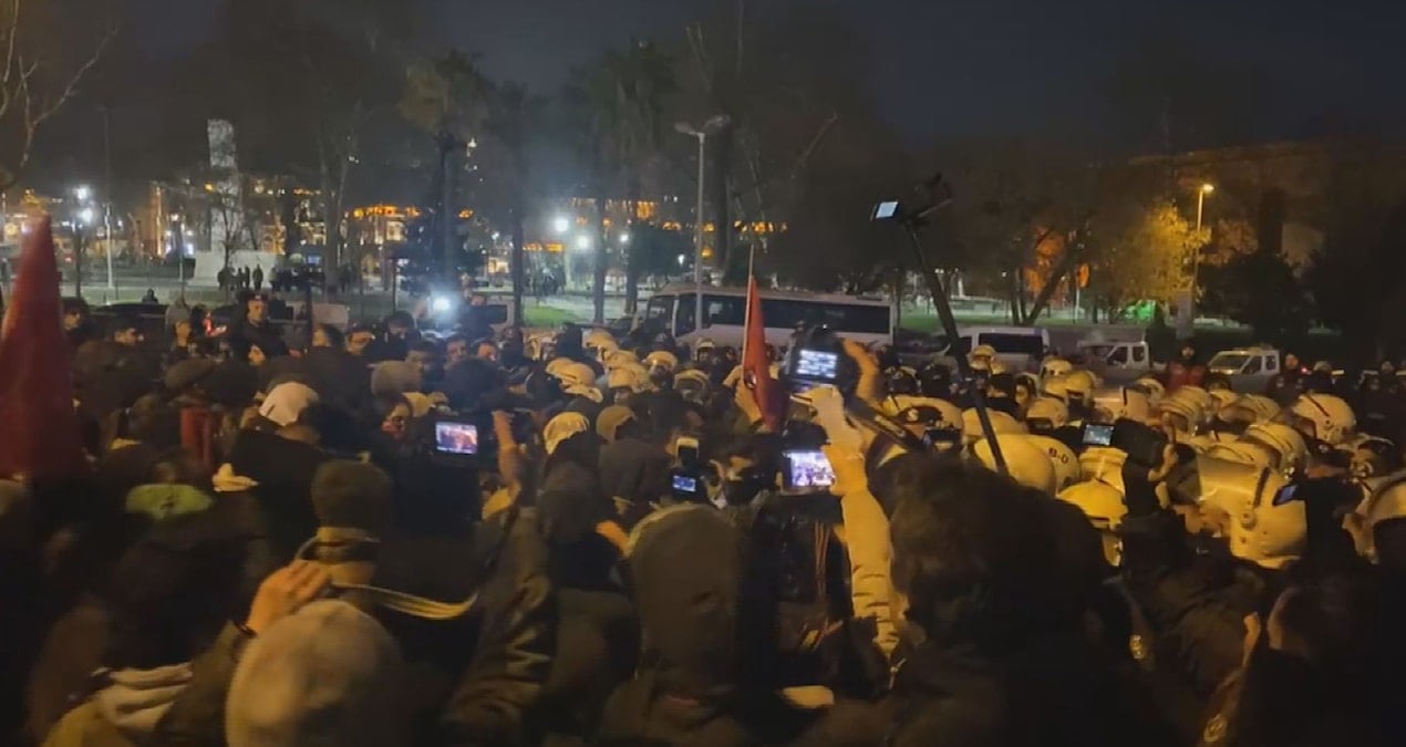 Saraçhane’de polis müdahalesi